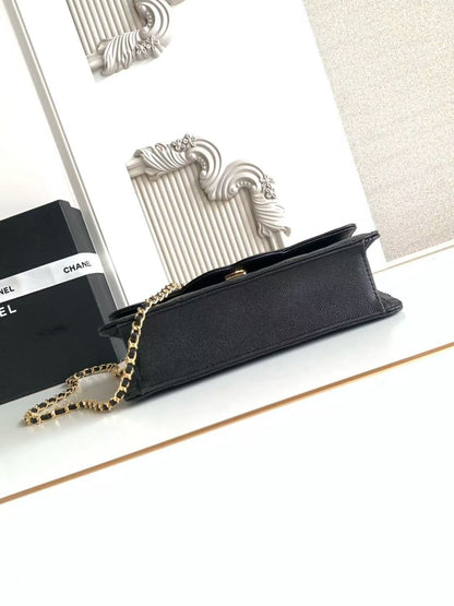 Chanel 2026 Flap Bag 24cm Pebbled Calfskin