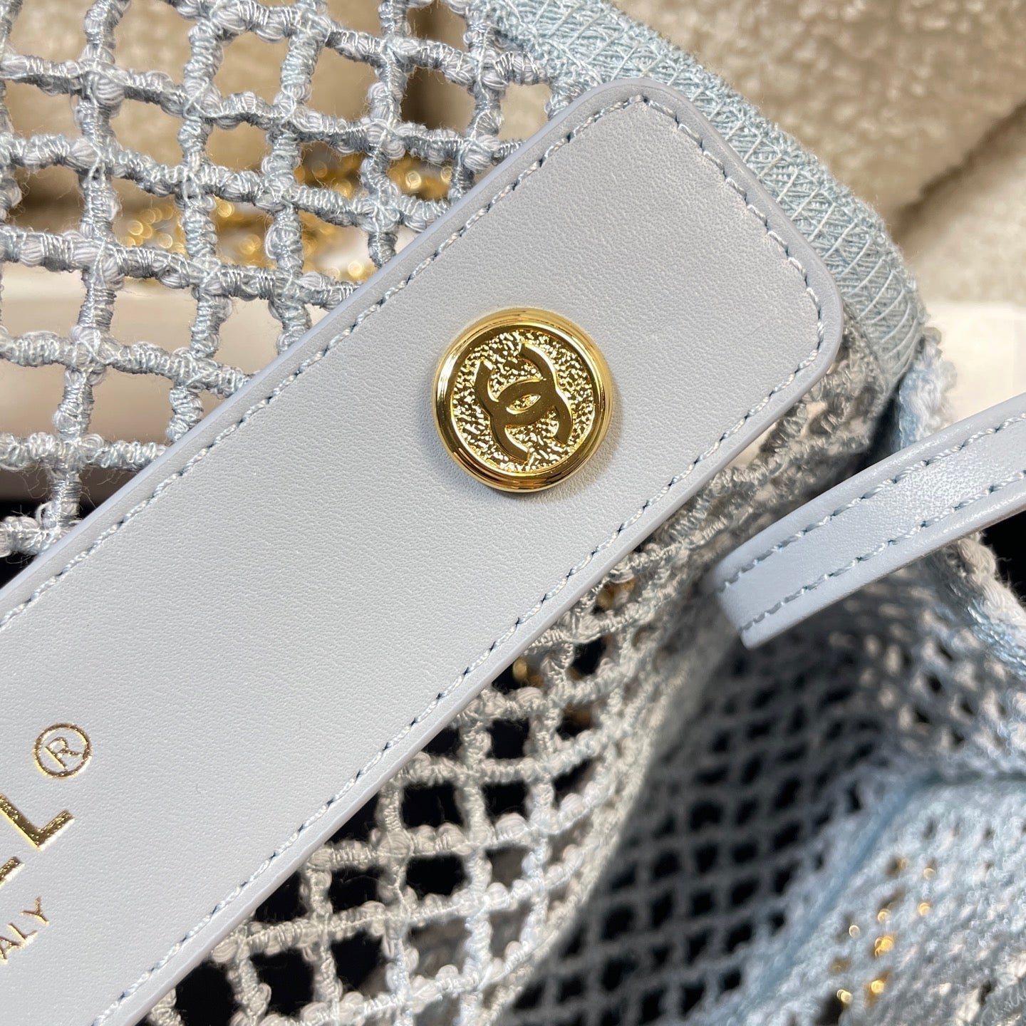 Chanel 2026 Charm Flap Bag 21cm Woven Leather