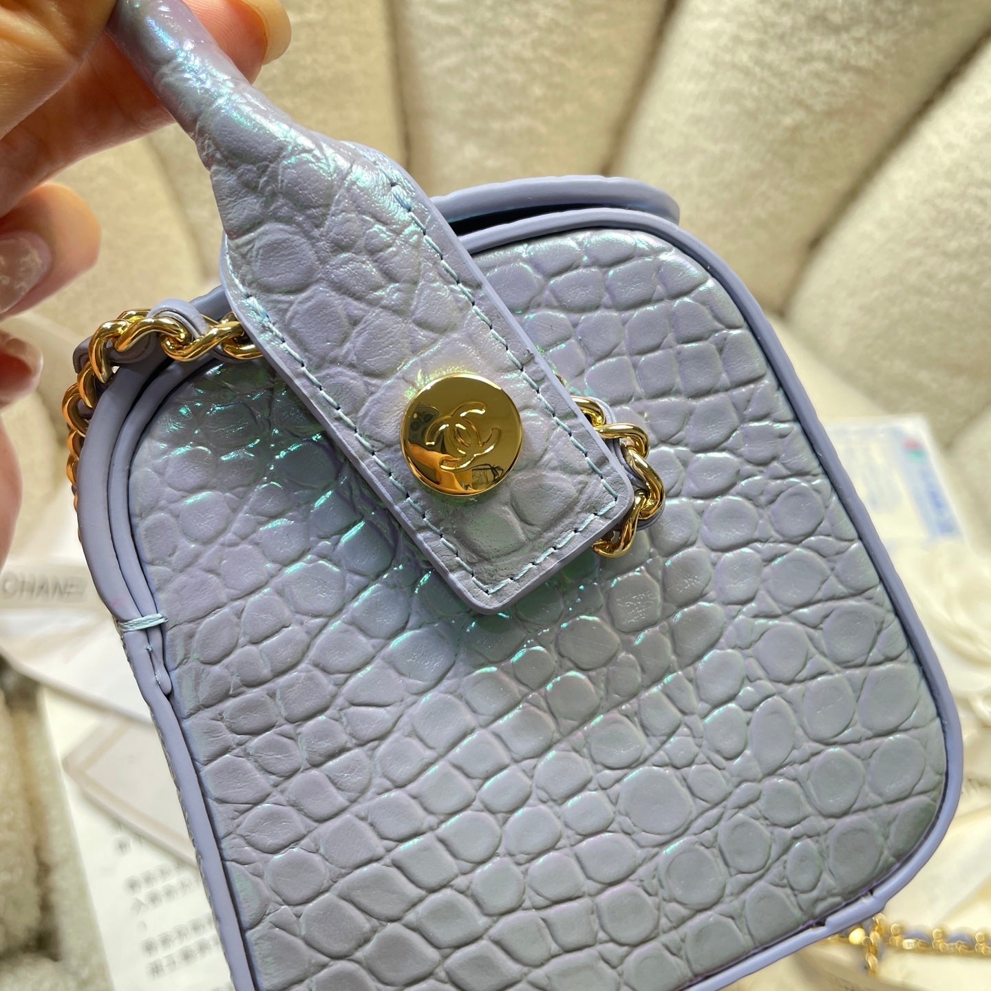 Chanel 2026 Double C Logo Bowling Ball Bag 23cm Leather