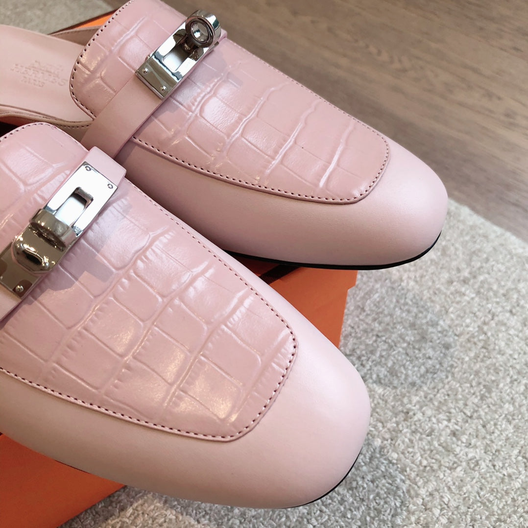 HM OZ Mule Pink Cowhide 756844