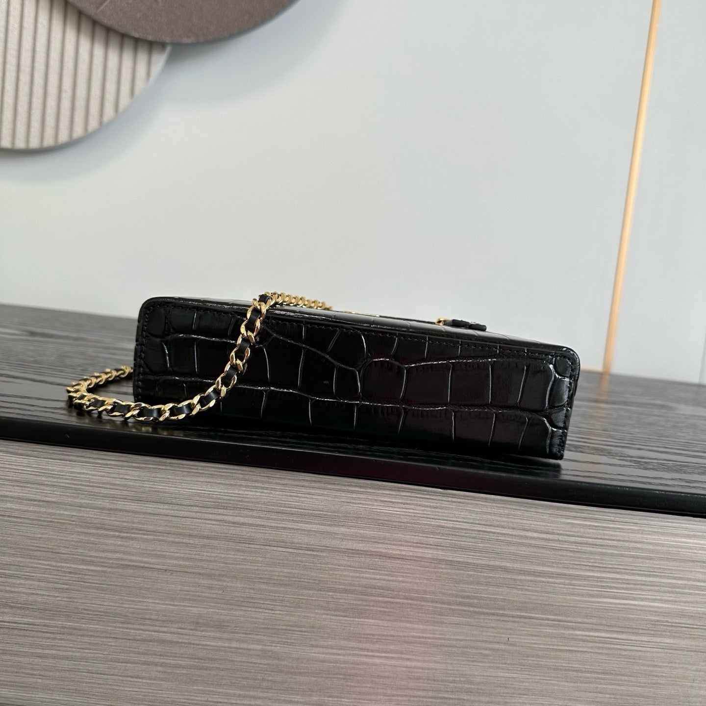 Chanel 2026 Crocodile Embossed Vanity Bag 19.5cm Leather