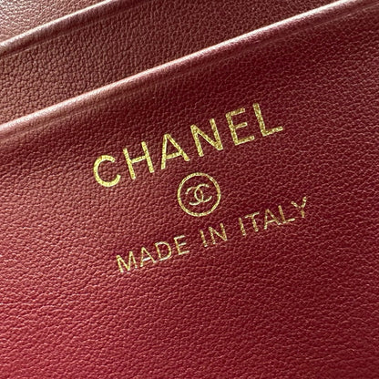 Chanel 2026 Crocodile Embossed Vanity Bag 19.5cm Leather