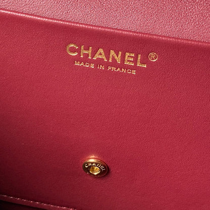 Chanel 2026 Maxi Bag 32cm Burgundy Calfskin Gold Hardware