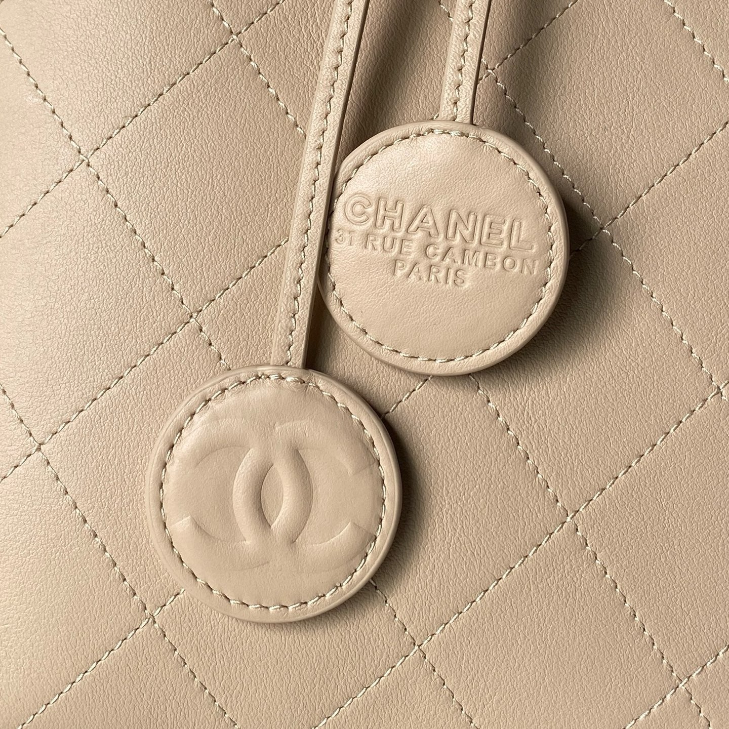 Chanel 2026 Bucket Bag 27.5cm Suede Calfskin