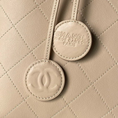 Chanel 2026 Bucket Bag 27.5cm Suede Calfskin