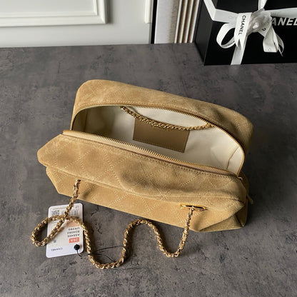 Chanel 2026 Bowling Bag 32cm Suede Leather