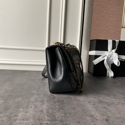 Chanel 2026 Flap Bag 29cm Black Calfskin with Gold Hardware