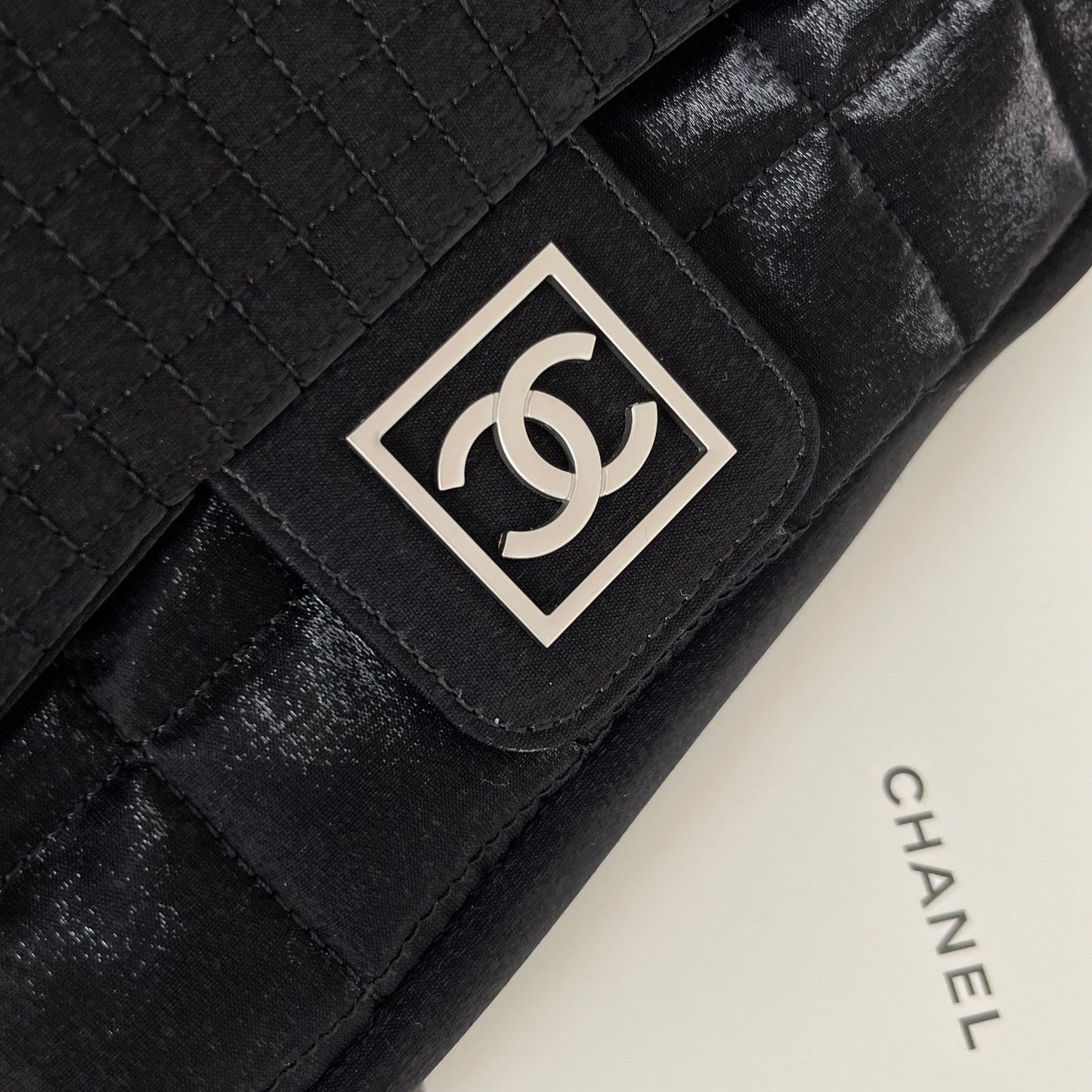 Chanel 2026 Backpack 28cm Black Fabric