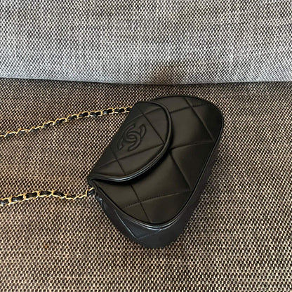 Chanel 2026 Matelasse Coco Mark Bag 22cm Black Lambskin