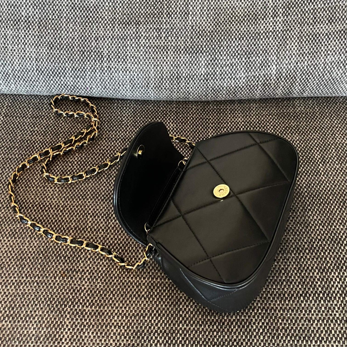 Chanel 2026 Matelasse Coco Mark Bag 22cm Black Lambskin
