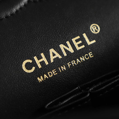 Chanel 2026 Classic 11.12 Bag 25.5cm Black Sheepskin