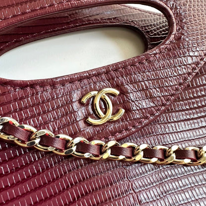 Chanel 2026 Lizard-Embossed Nano 31 Bag 20.5cm Calfskin