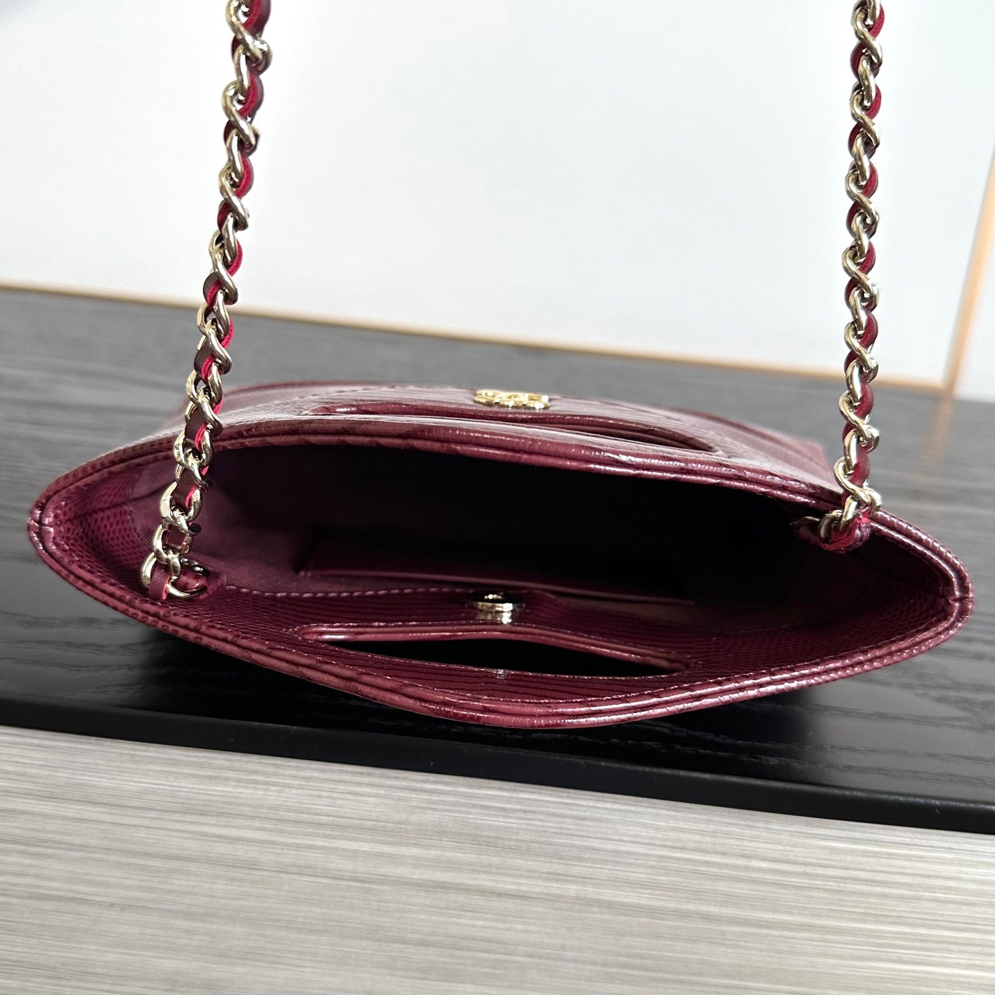 Chanel 2026 Lizard-Embossed Nano 31 Bag 20.5cm Calfskin
