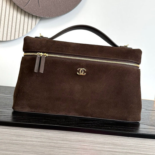 2026 Vanity Bag With Chain Suede Leather
