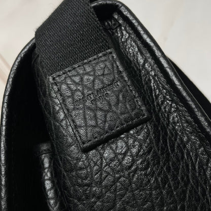 YSL 2026 Niki Messenger Black 28cm Grained Calfskin