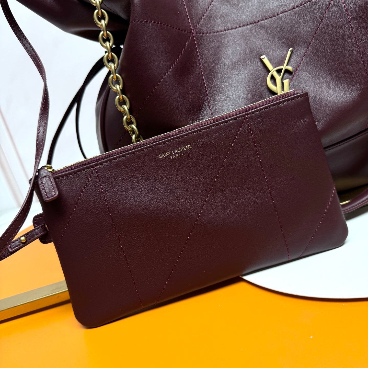 YSL 2026 Jamie Shopping Bag 34cm Suede And Calfskin