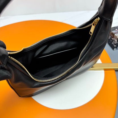 YSL 2026 Calypso Mini Hobo Bag 20cm Black Calfskin