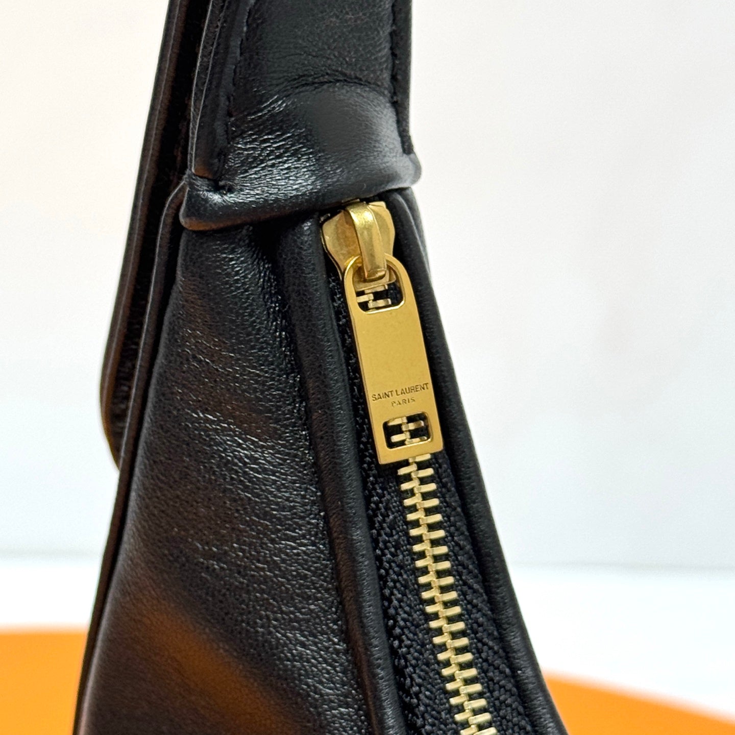 YSL 2026 Calypso Mini Hobo Bag 20cm Black Calfskin