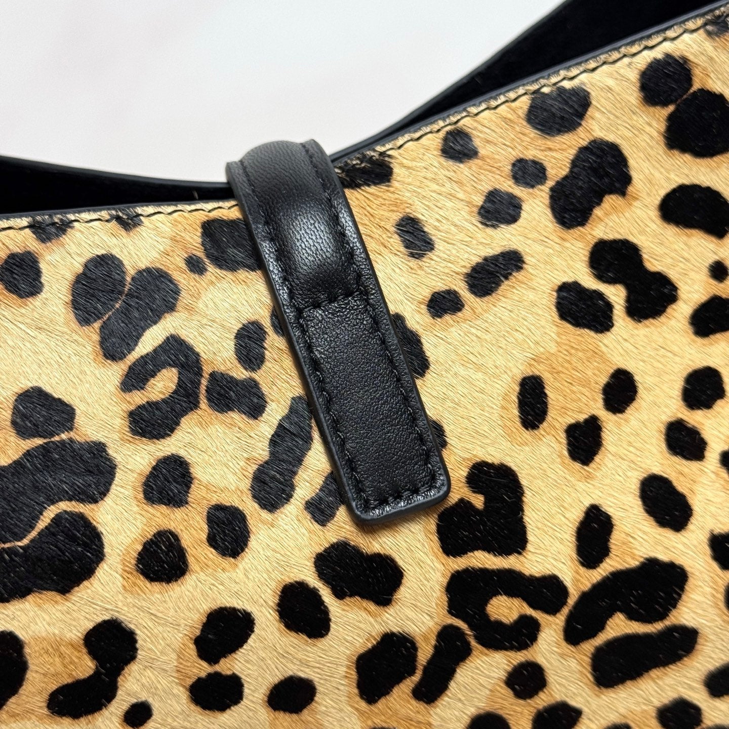 YSL 2026 LE 5 A 7 Leopard Print Handbag 31cm And 23cm Calfskin Hair