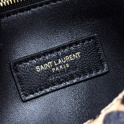 YSL 2026 LE 5 A 7 Leopard Print Handbag 31cm And 23cm Calfskin Hair
