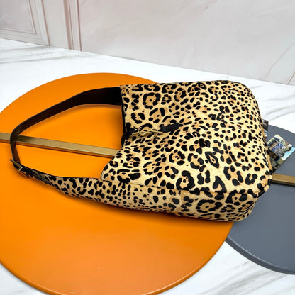 YSL 2026 LE 5 A 7 Leopard Print Handbag 31cm And 23cm Calfskin Hair