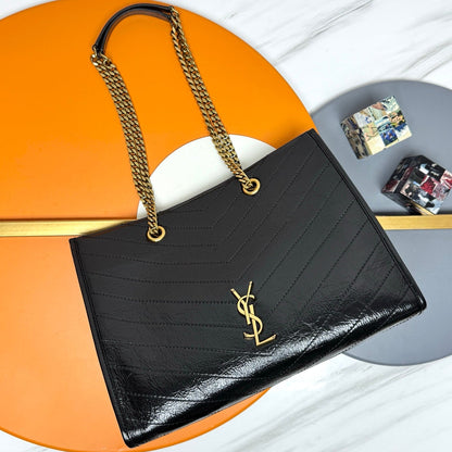 YSL 2026 Niki Large Shopping Bag 33cm And 25cm Calfskin