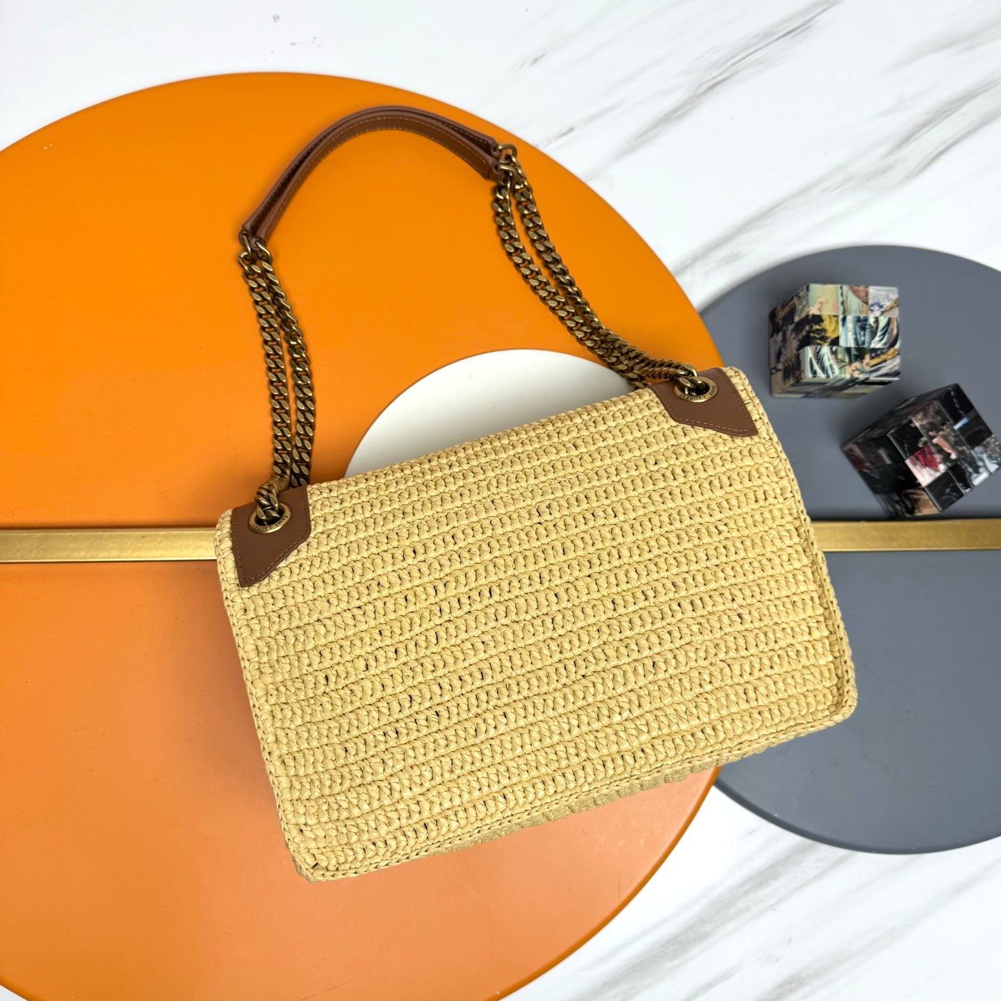 YSL 2026 Niki Medium Handbag Beige Woven
