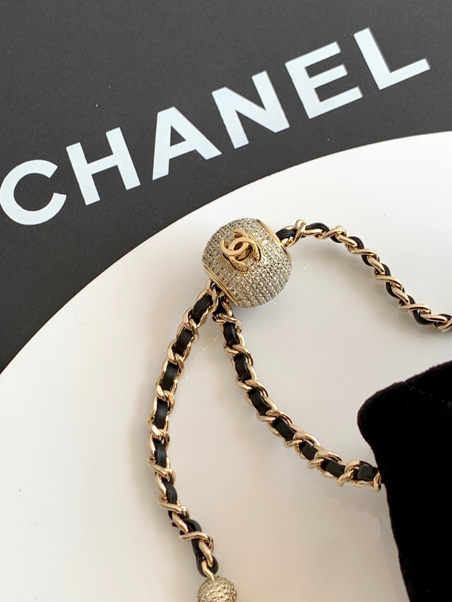 Chanel 2026 Pearl Crush Mini Square Flap 18cm Velvet Leather