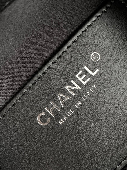 CHANEL 25S HOBO BAG 22 IN BLACK CAVIAR LEATHER STYLE 1