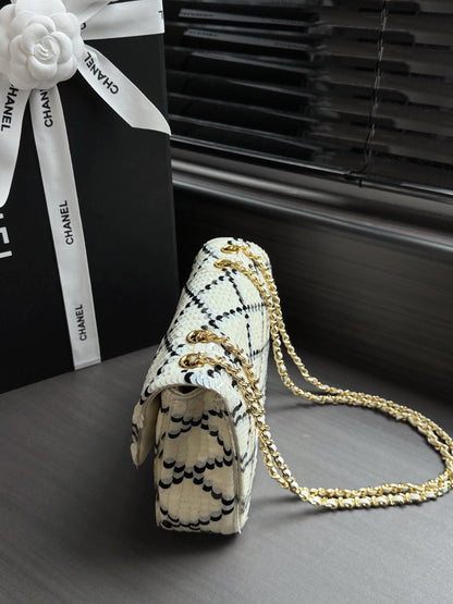 2026 Sparkling Sequined Bag 21cm Leather