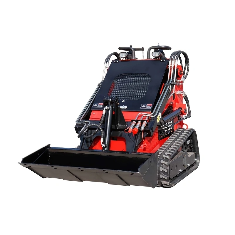 MS360  Mini Stand On Skid Steer Track Loader With 13.5HP Gas Engine