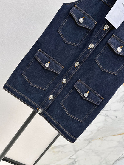 25ss denim vest