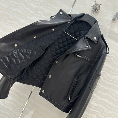 24fw leather jacket