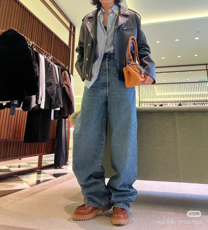24fw leather jacket