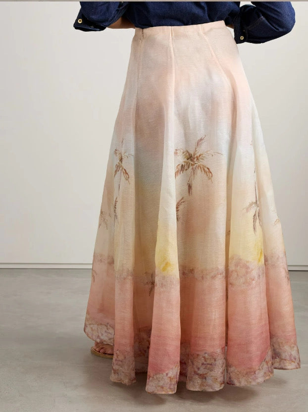25ss silk skirt
