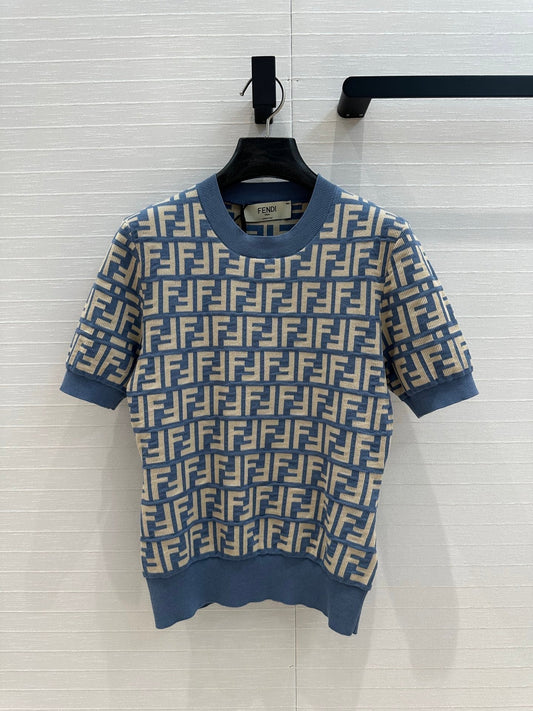 25ss knitted crop t-shirt