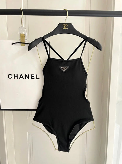 Trendy Backless Slim-Fit Swimsuit