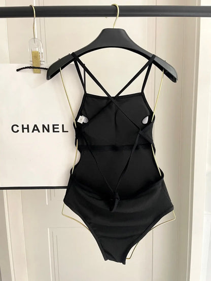Trendy Backless Slim-Fit Swimsuit