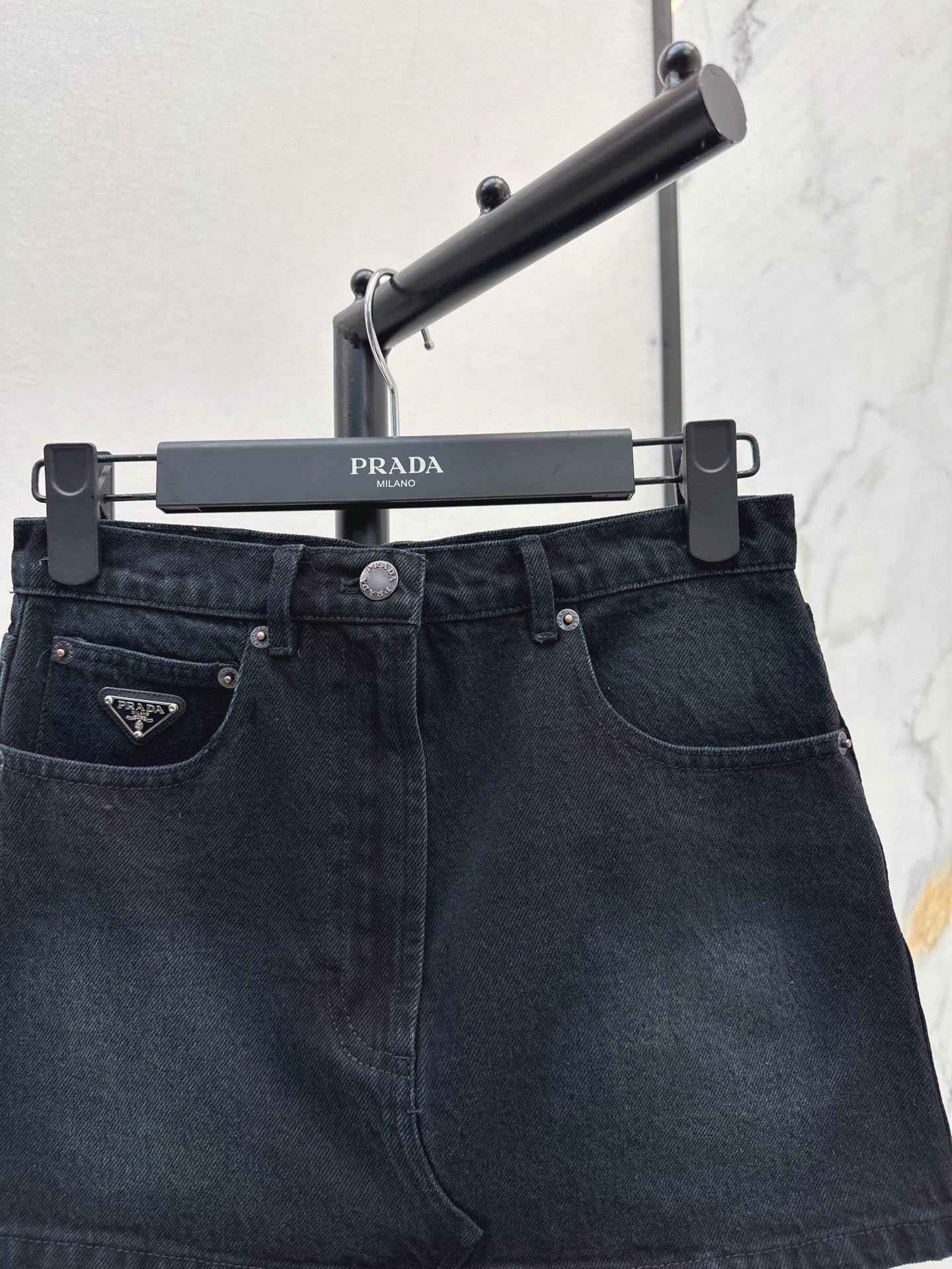 P 25ss denim skirt