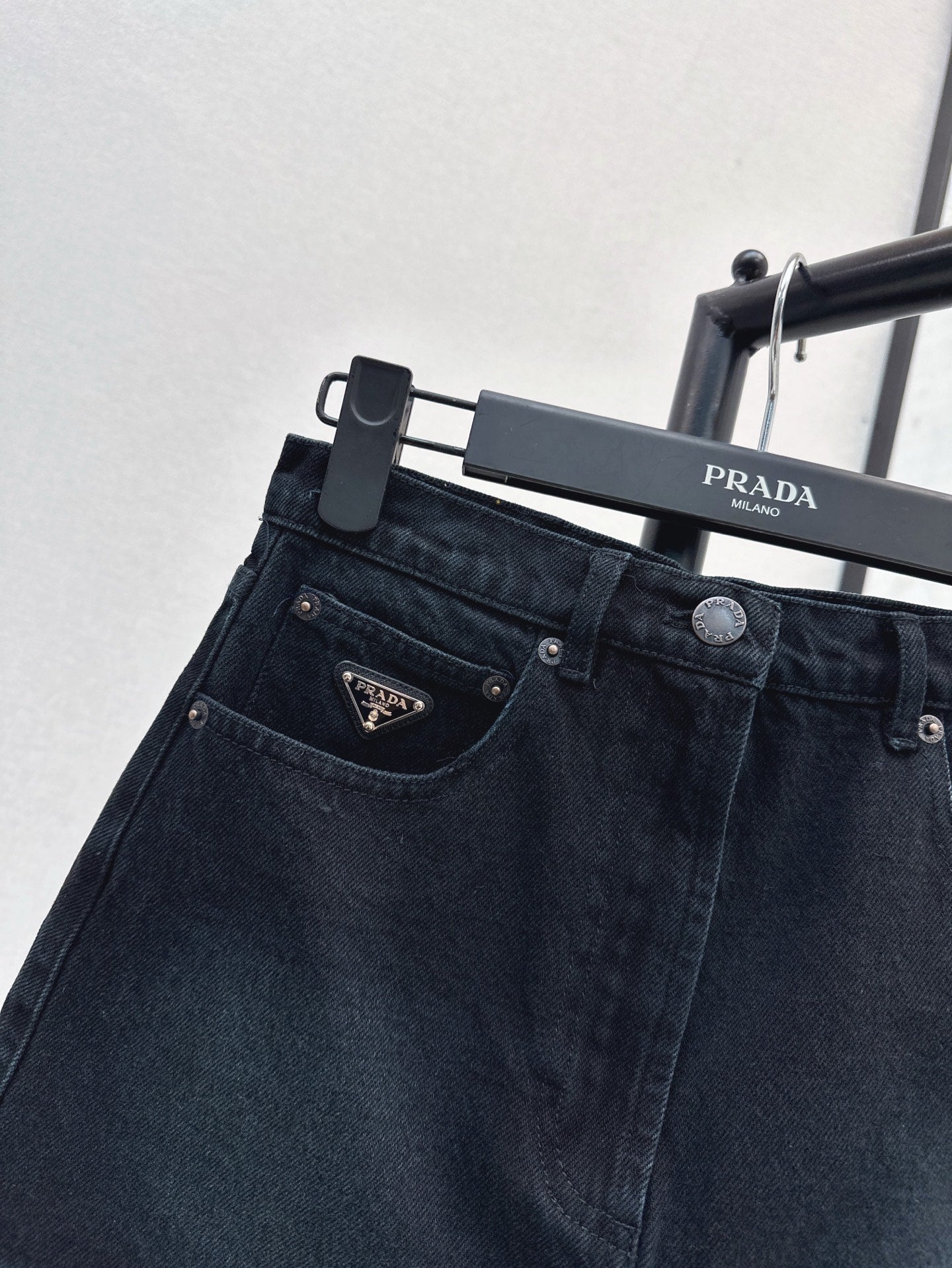 P 25ss denim skirt