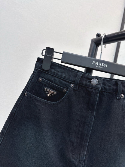 P 25ss denim skirt