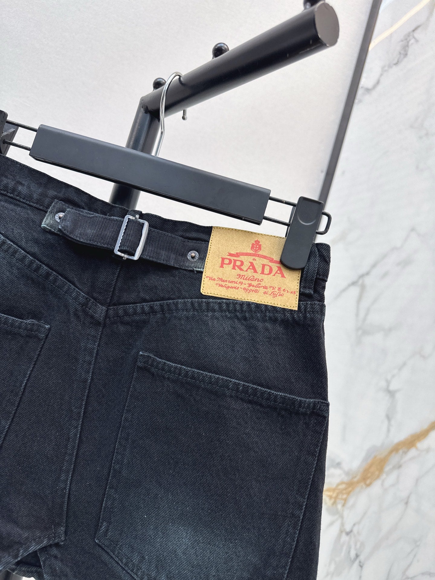 P 25ss denim skirt