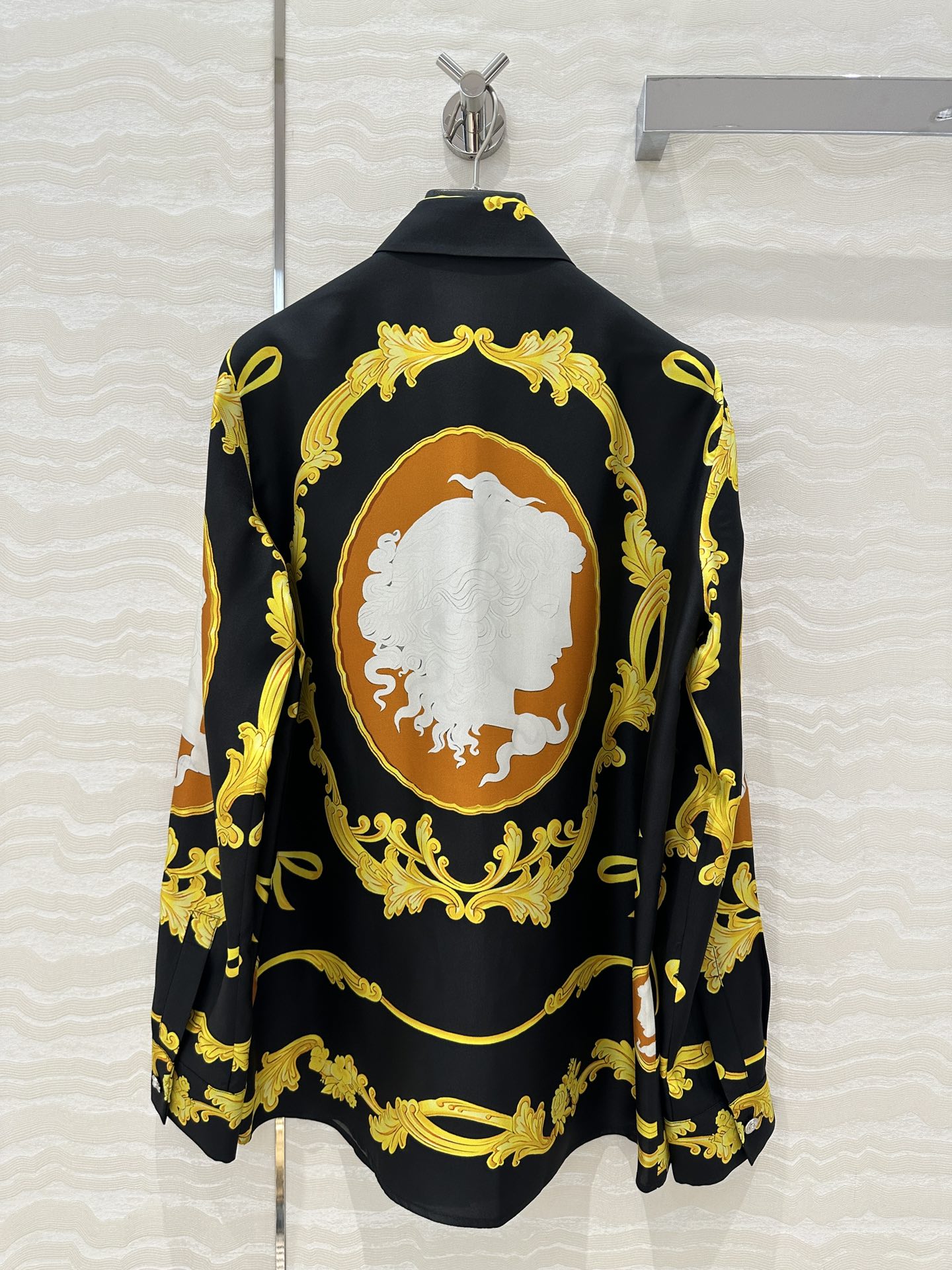 25ss printed silk shirt
