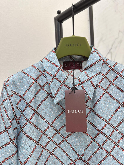25ss Silk jacquard shirt