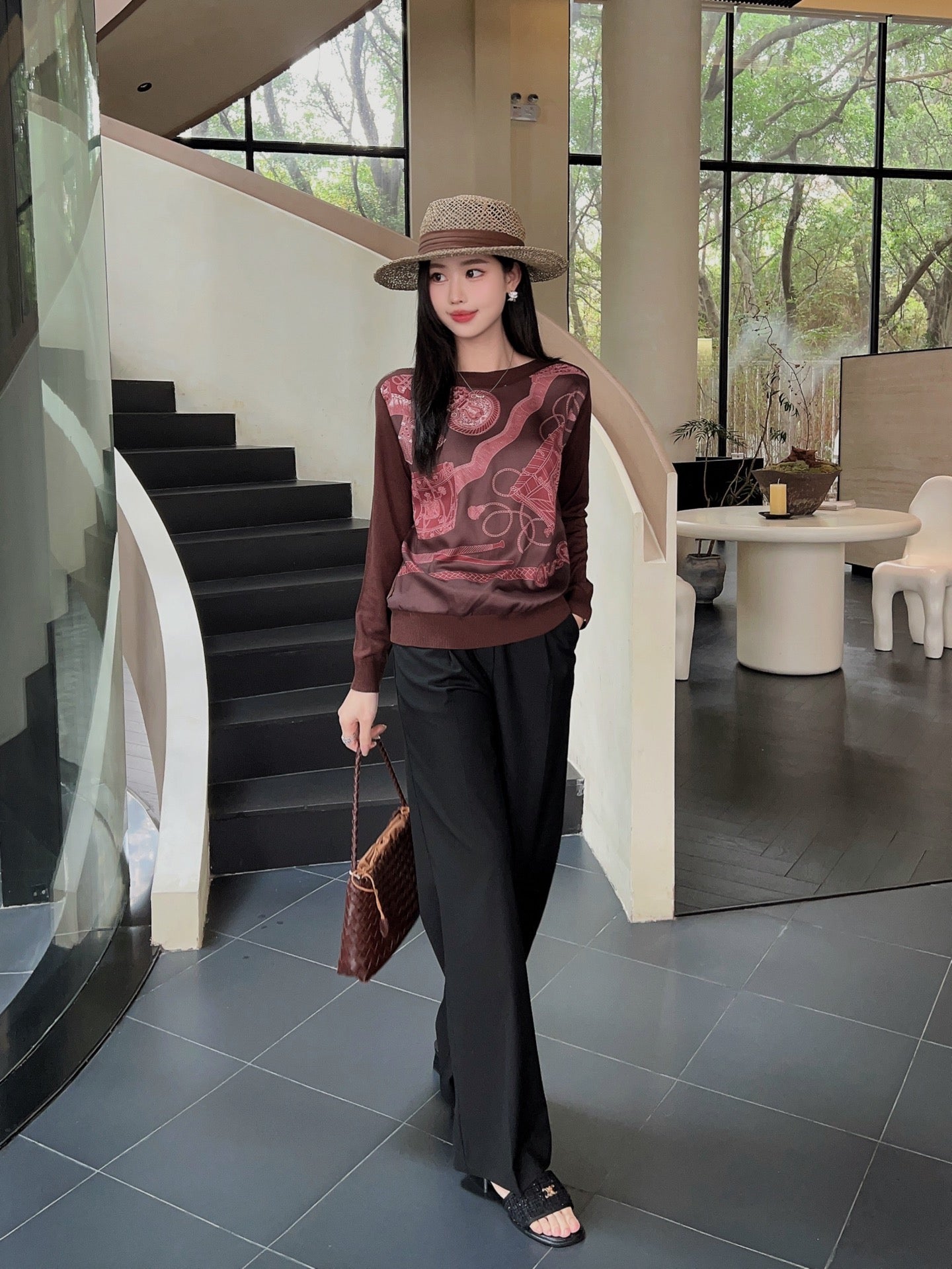 H 25ss knitted shirt