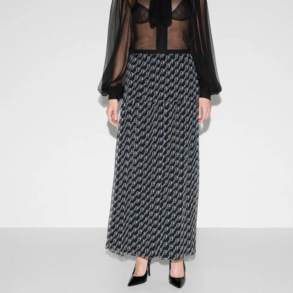 25ss printed skirt