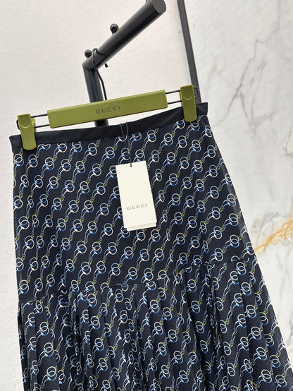 25ss printed skirt