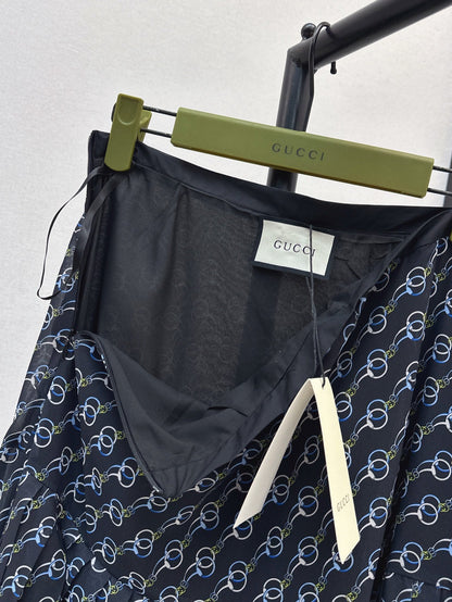25ss printed skirt