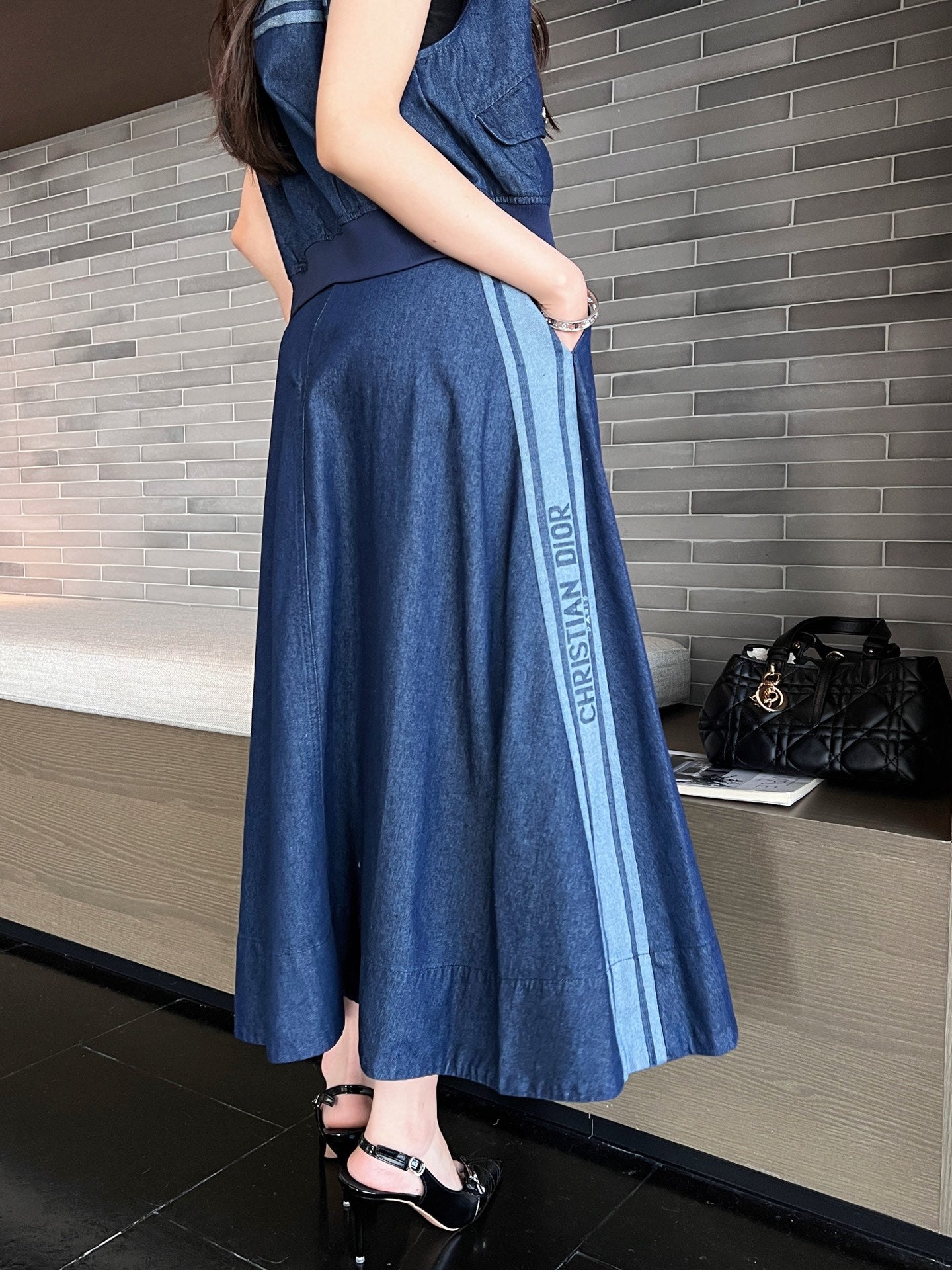 25ss denim skirt
