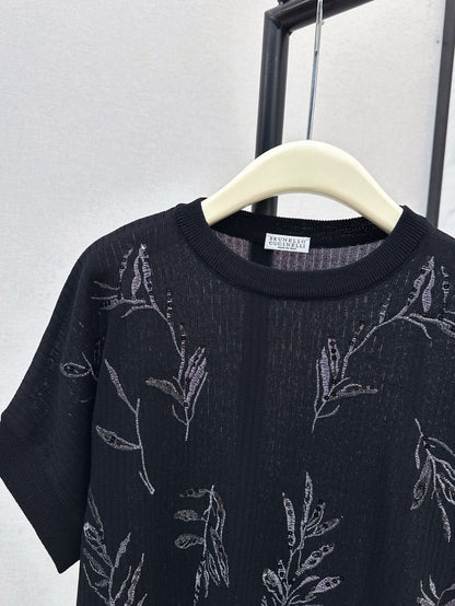 25ss beaded t-shirt